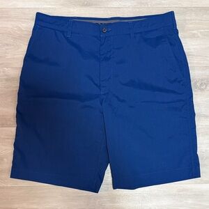 PGA Tour Men's Vibrant Blue Flat Front Shorts